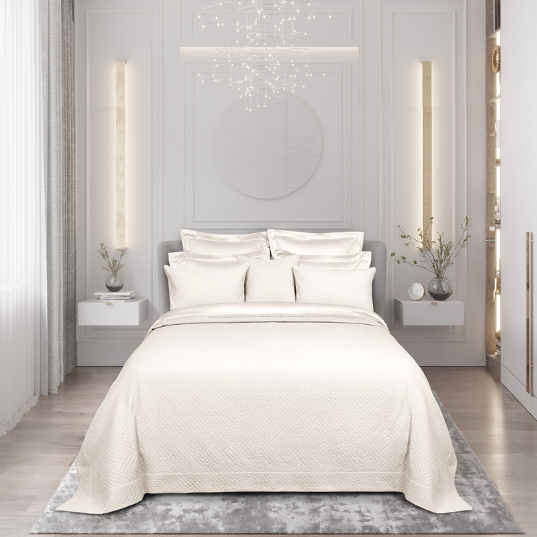 Покрывало из хлопка TILT айвори