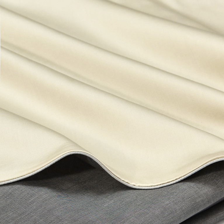 Комплект постельного белья LOT BECOLOR 600 tc темно-серый меланж/жемчужный