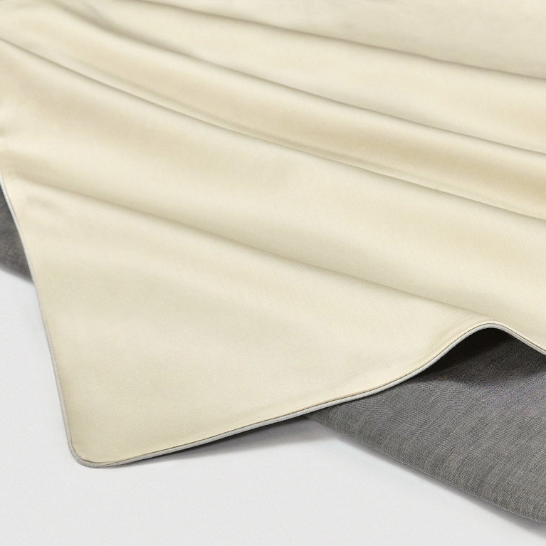 Комплект постельного белья LOT BECOLOR 600 tc темно-серый меланж/жемчужный