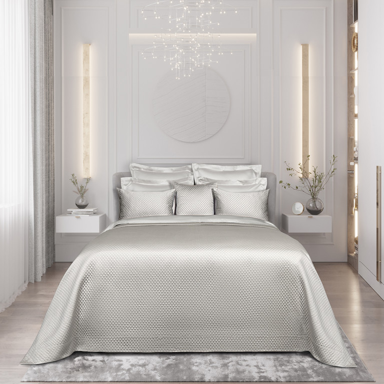 Покрывало из хлопка CNV серое