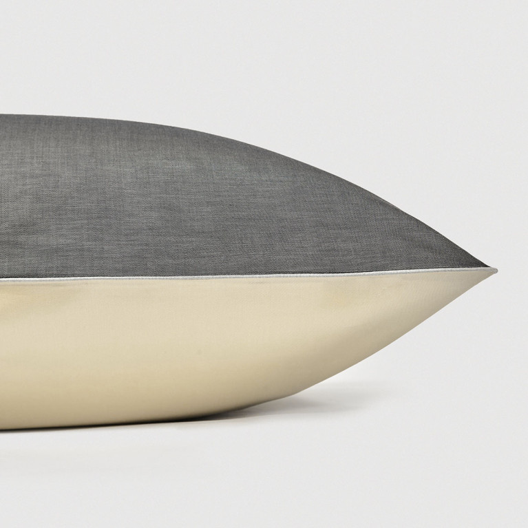 Комплект постельного белья LOT BECOLOR 600 tc темно-серый меланж/жемчужный