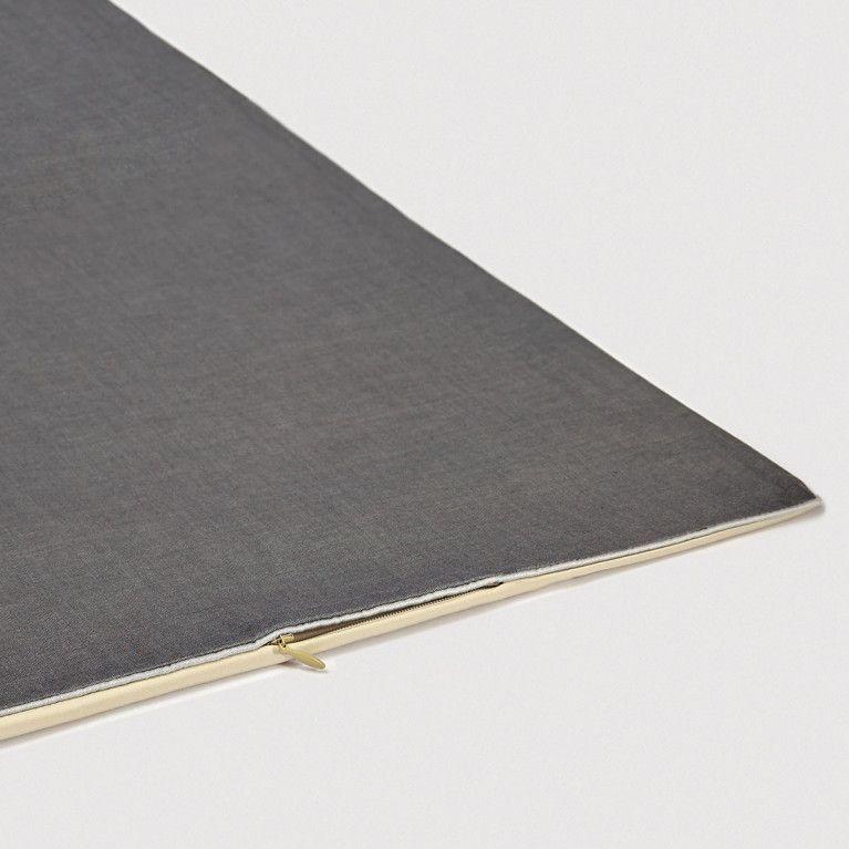 Комплект постельного белья LOT BECOLOR 600 tc темно-серый меланж/жемчужный