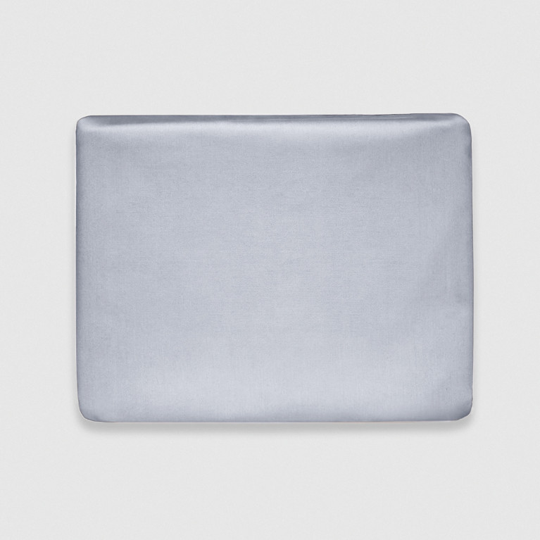 Комплект постельного белья LUNE 400 tc серо-голубой с белым кантом