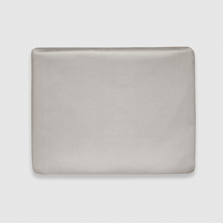 Комплект постельного белья GEORGE 400 tc серый с фиолетовым кантом