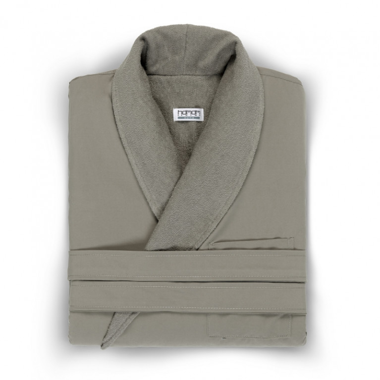 Dressing gown халат из хлопка (серый)