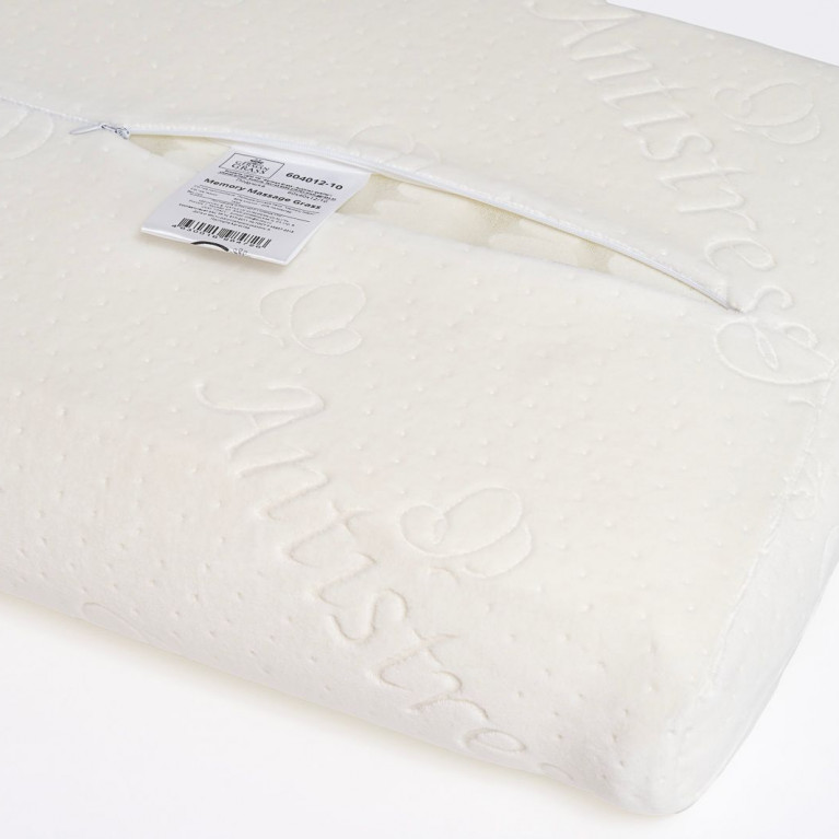 604012-10 Подушка MEMORY MASSAGE GRASS 60х40х12-10