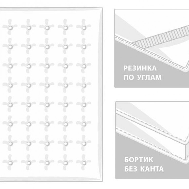 890 Наматрасник - топпер TOPPER SILK GRASS всесезонный 90х200