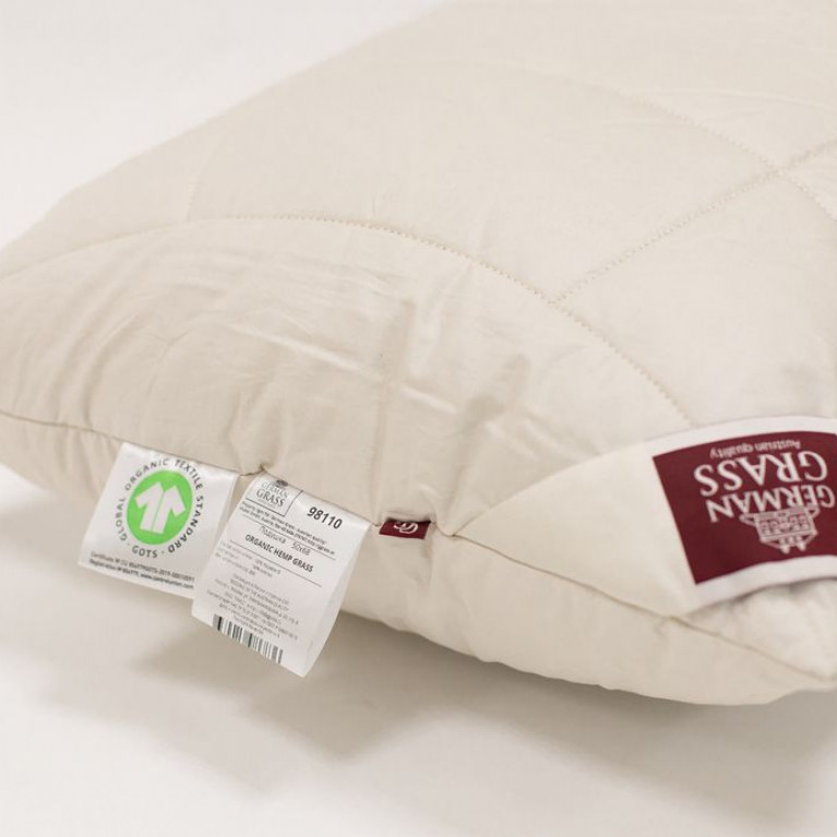 98110 Подушка ORGANIC HEMP GRASS регулируемая 50х68