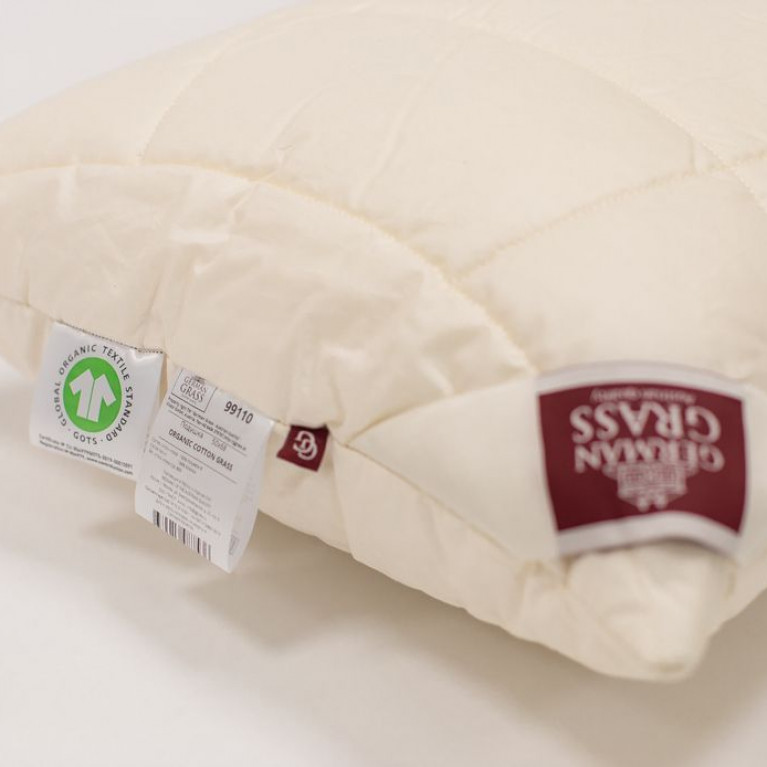 99110 Подушка ORGANIC COTTON GRASS регулируемая 50х68