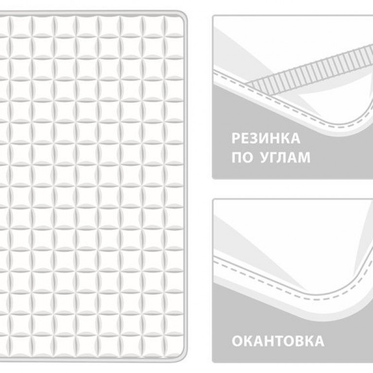 10160 Наматрасник MATTRESS TENCEL GRASS легкий 160х200