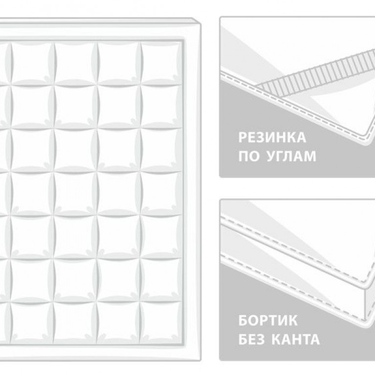 108143 Наматрасник - топпер TOPPER NON-ALLERGENIC GRASS всесезонный 140х200