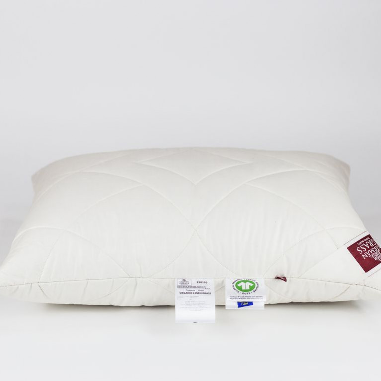 238110 Подушка ORGANIC LINEN GRASS регулируемая 50х68