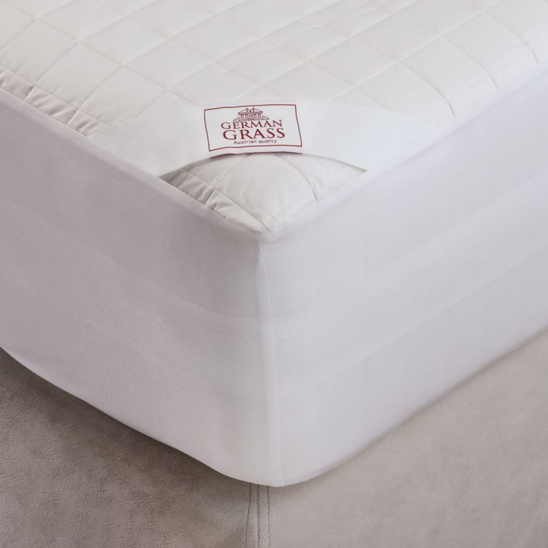 Наматрасник MATTRESS COTTON DRYSOFT GRASS непромокаемый с юбкой 140х200х40