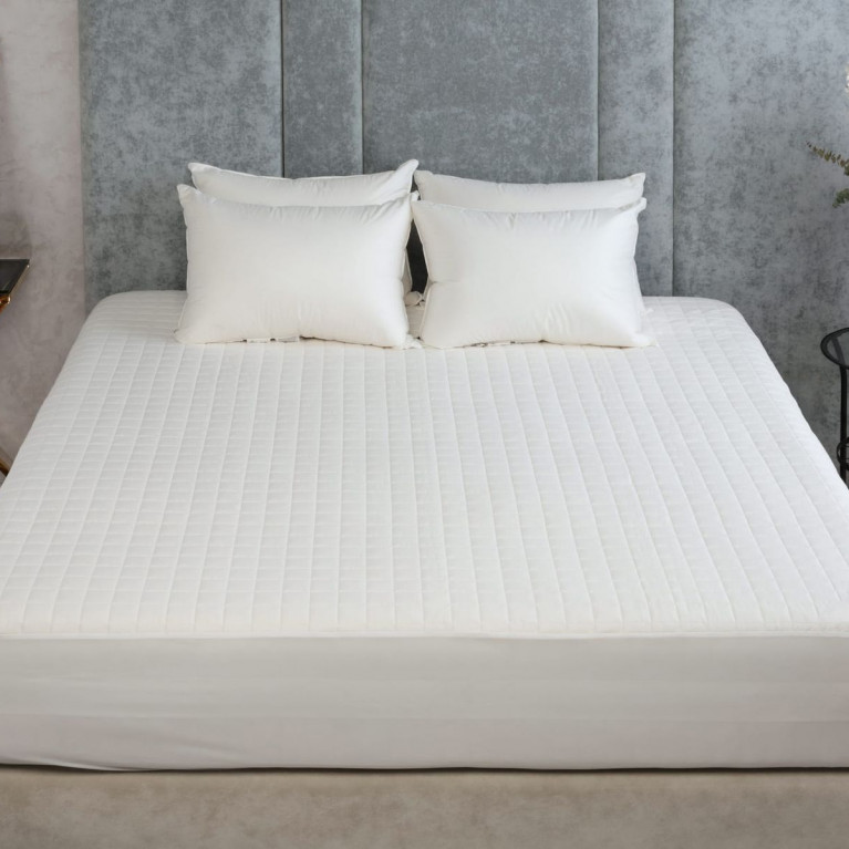 Наматрасник MATTRESS COTTON DRYSOFT GRASS непромокаемый с юбкой 160х200х40