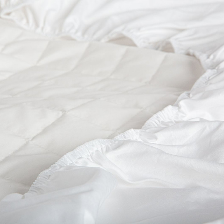 Наматрасник MATTRESS COTTON DRYSOFT GRASS непромокаемый с юбкой 180х200х40