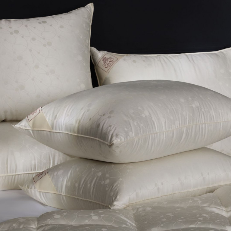 Подушка из пуха гаги EXCLUSIVE SILK EIDER DOWN средняя 50х68
