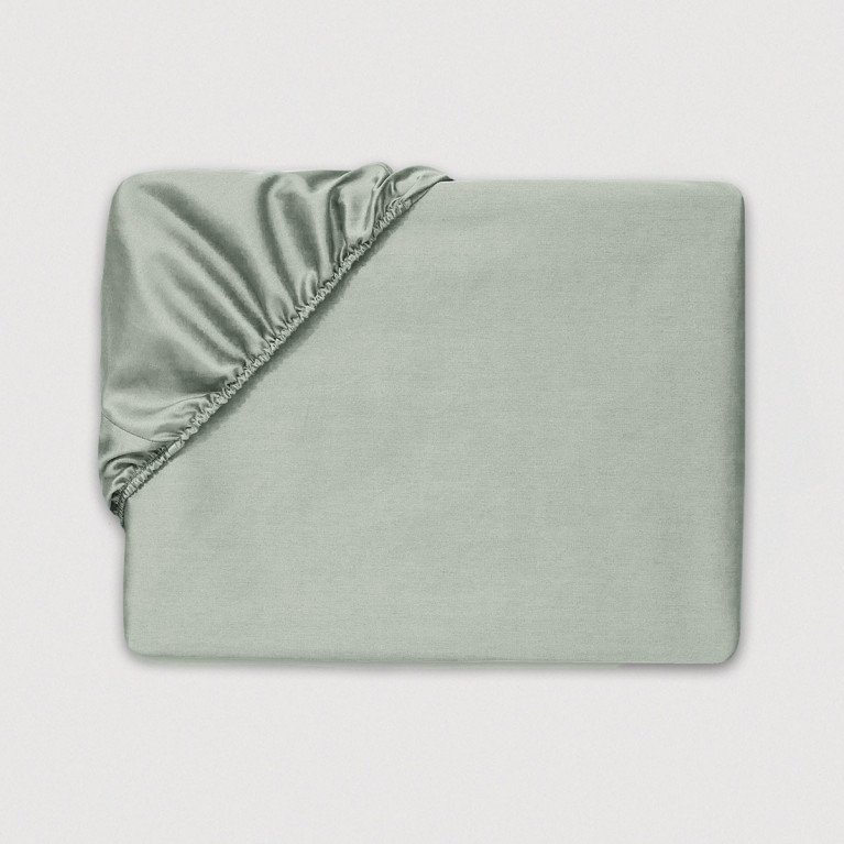 Простынь на резинке 610 tc мятный светлый