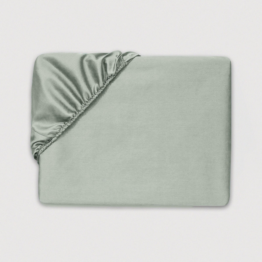 Простынь на резинке 610 tc мятный светлый