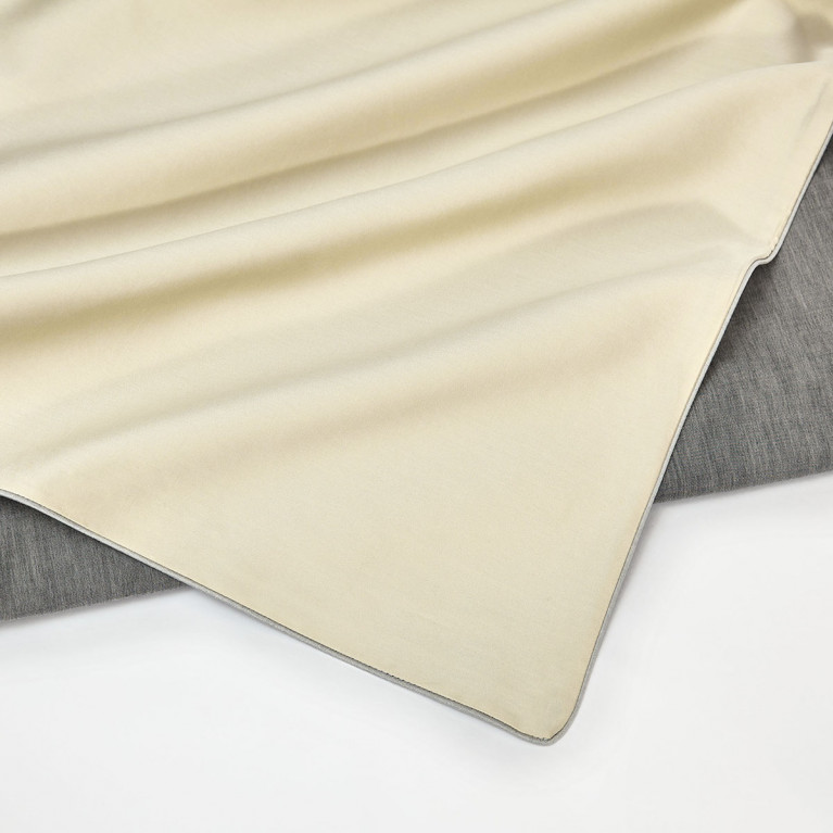 Комплект постельного белья LOT BECOLOR 600 tc темно-серый меланж/жемчужный