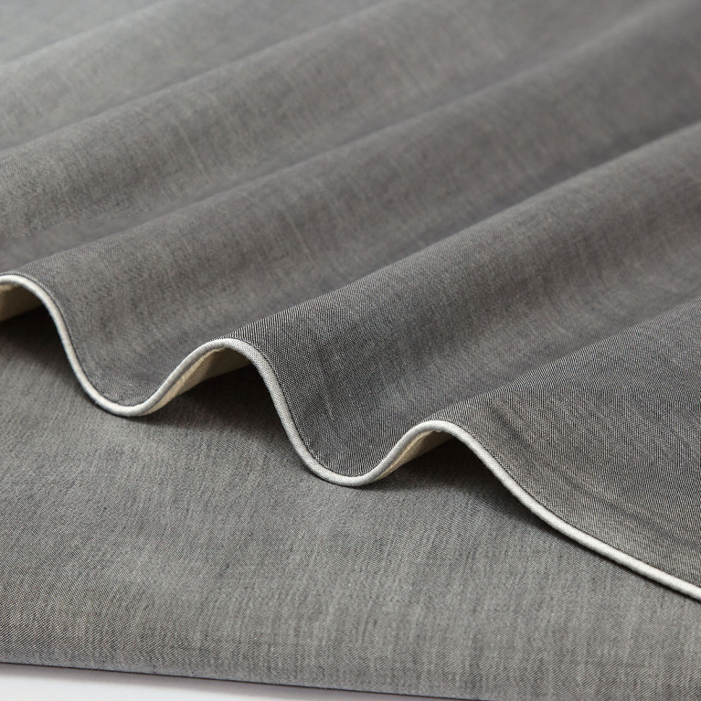 Комплект постельного белья LOT BECOLOR 600 tc темно-серый меланж/жемчужный